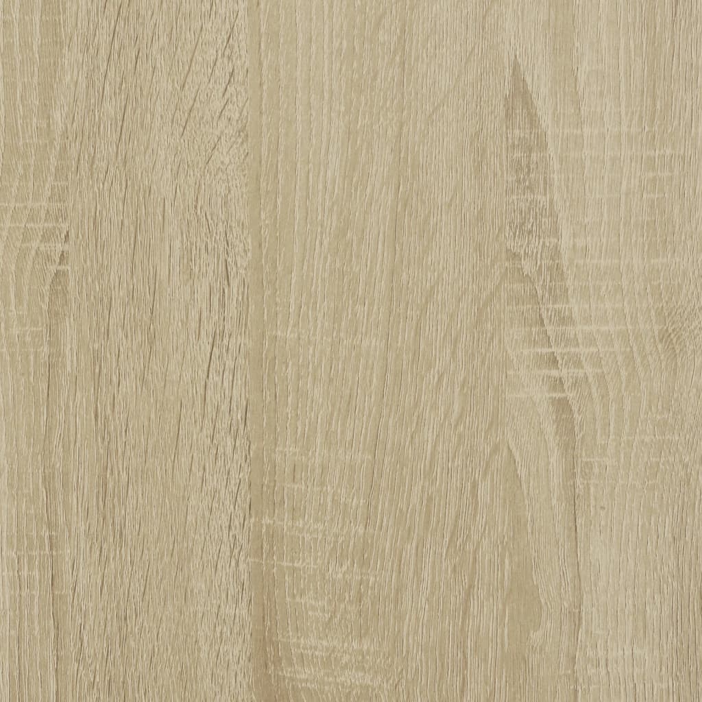 vidaXL Bookcase Sonoma Oak 50x31x137.5 cm Engineered Wood
