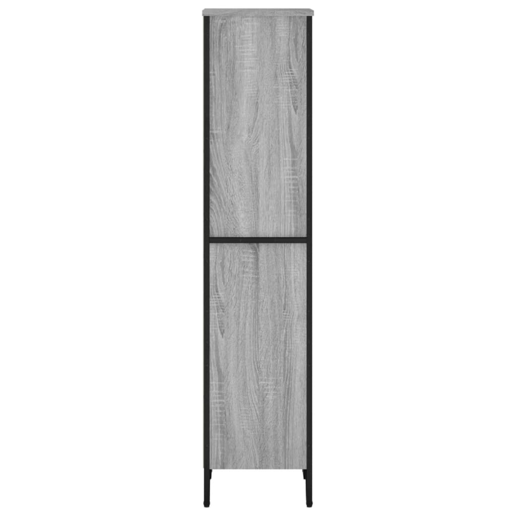 vidaXL Bookcase Grey Sonoma 50x31x137.5 cm Engineered Wood
