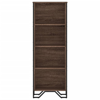 vidaXL Bookcase Brown Oak 50x31x137.5 cm Engineered Wood
