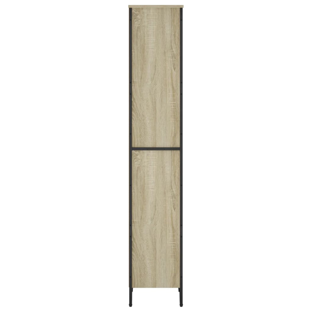 vidaXL Bookcase Sonoma Oak 50x31x169 cm Engineered Wood