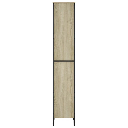 vidaXL Bookcase Sonoma Oak 50x31x169 cm Engineered Wood