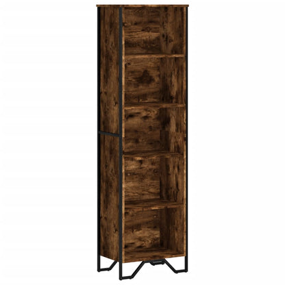 vidaXL Bookcase Smoked Oak 50x31x169 cm Engineered Wood