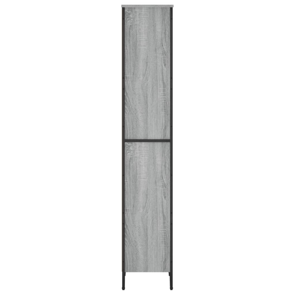 vidaXL Bookcase Grey Sonoma 50x31x169 cm Engineered Wood