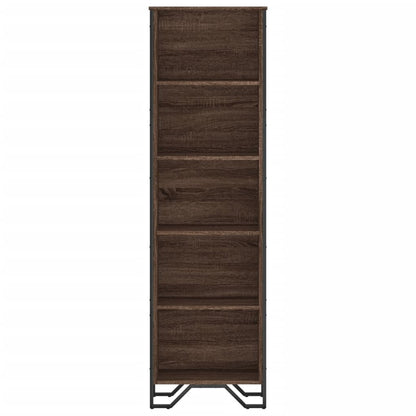 vidaXL Bookcase Brown Oak 50x31x169 cm Engineered Wood