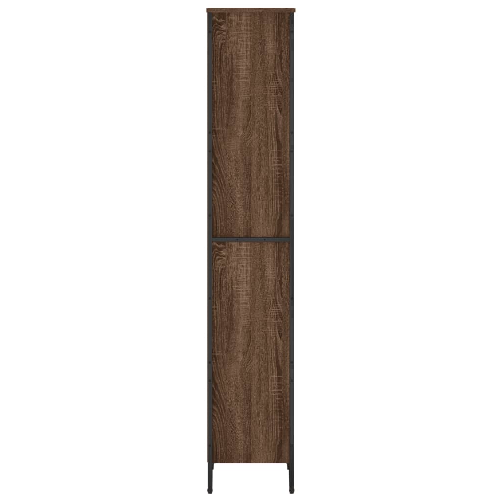 vidaXL Bookcase Brown Oak 50x31x169 cm Engineered Wood