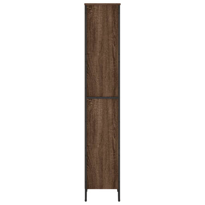 vidaXL Bookcase Brown Oak 50x31x169 cm Engineered Wood