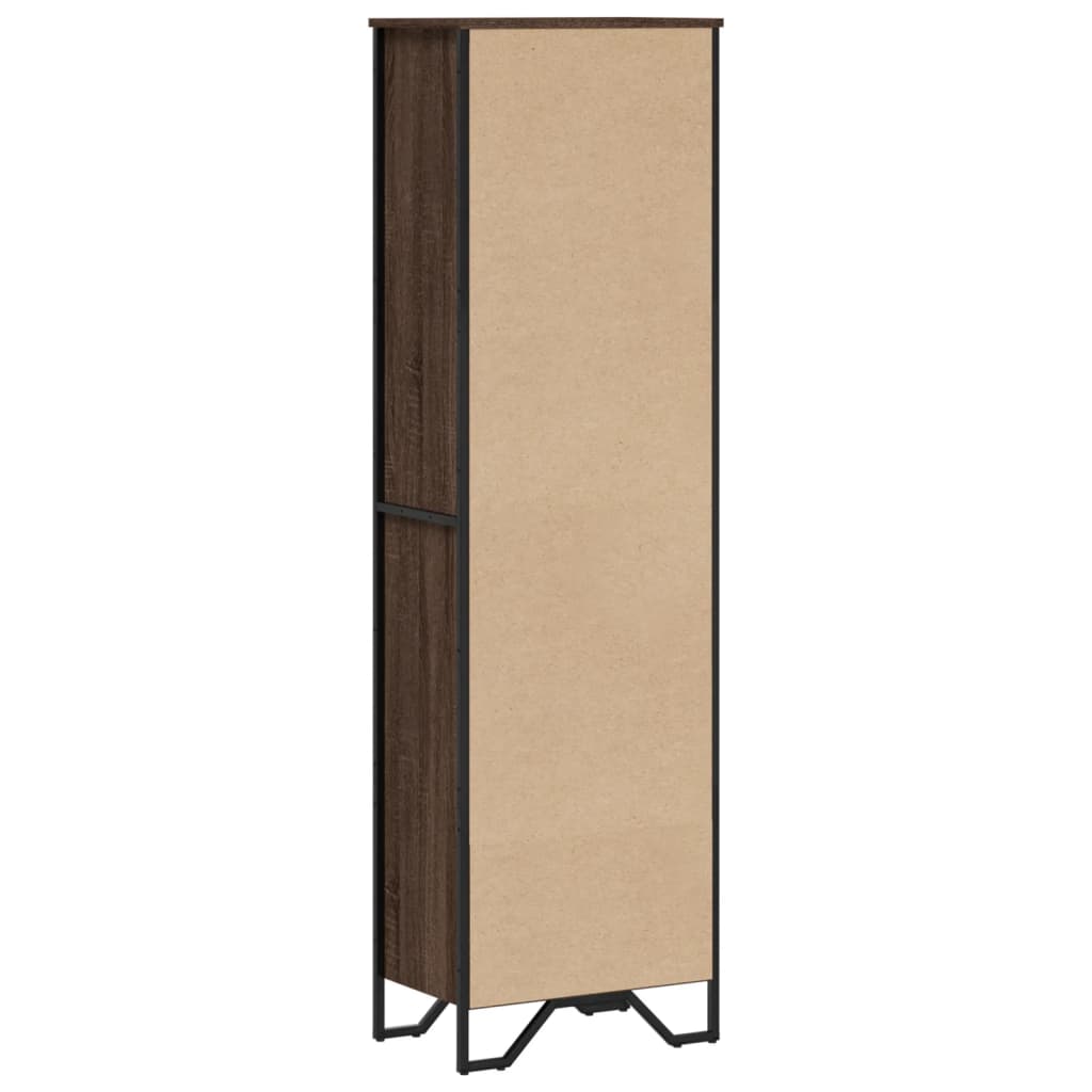 vidaXL Bookcase Brown Oak 50x31x169 cm Engineered Wood