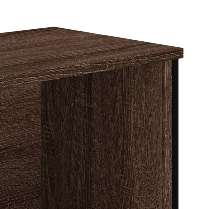 vidaXL Bookcase Brown Oak 50x31x169 cm Engineered Wood