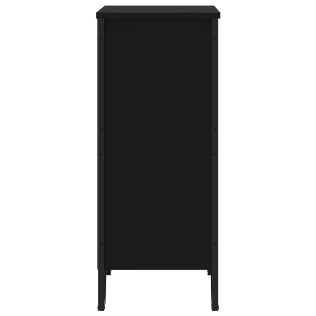 vidaXL Bookcase Black 80x31x74.5 cm Engineered Wood