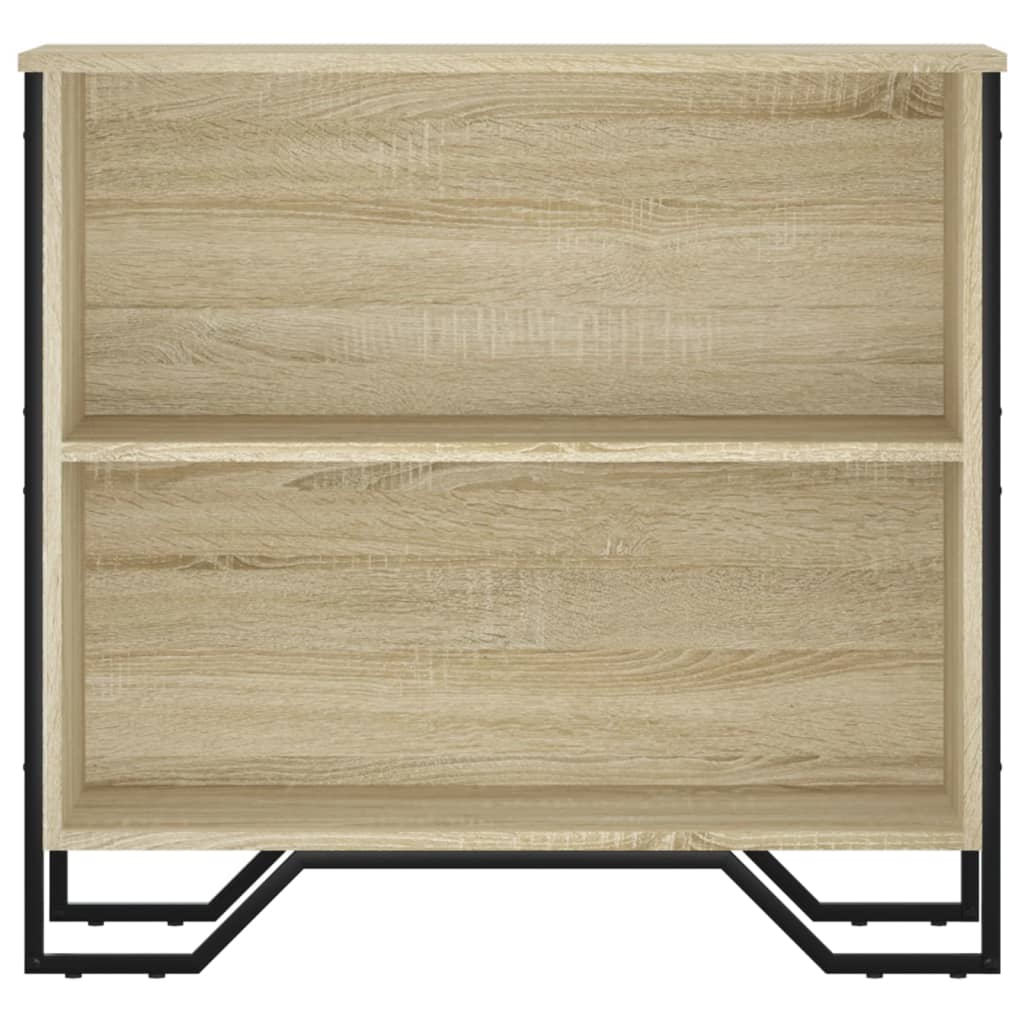 vidaXL Bookcase Sonoma Oak 80x31x74.5 cm Engineered Wood