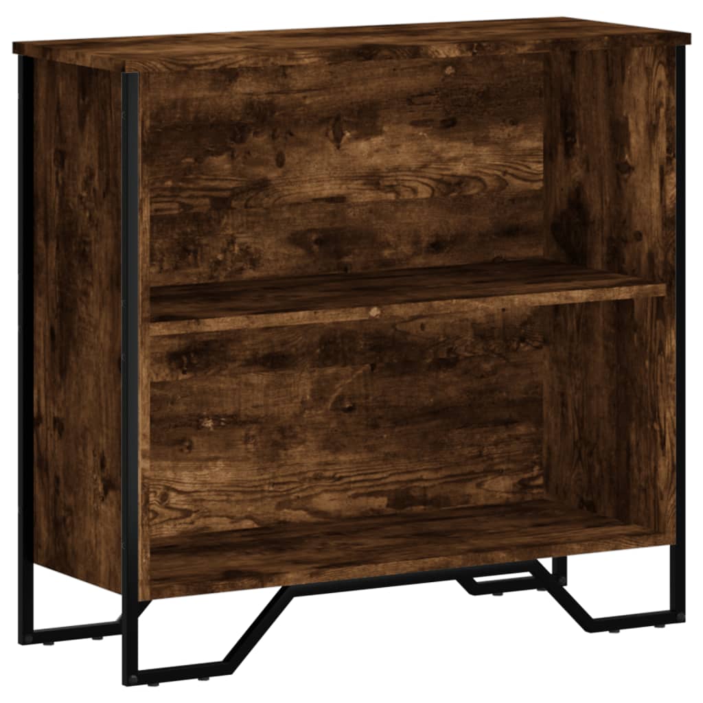 vidaXL Bookcase Smoked Oak 80x31x74.5 cm Engineered Wood
