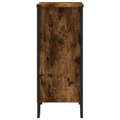 vidaXL Bookcase Smoked Oak 80x31x74.5 cm Engineered Wood