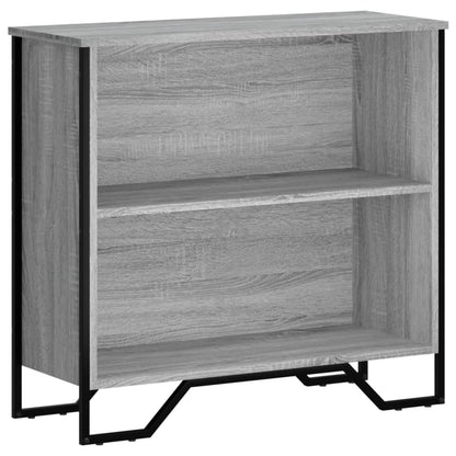vidaXL Bookcase Grey Sonoma 80x31x74.5 cm Engineered Wood
