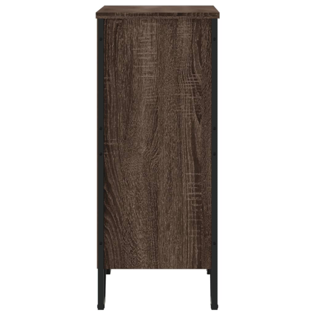 vidaXL Bookcase Brown Oak 80x31x74.5 cm Engineered Wood