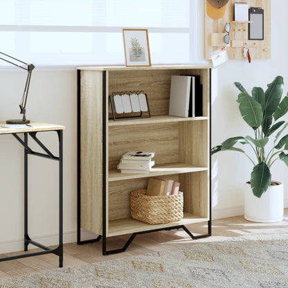 vidaXL Bookcase Sonoma Oak 80x31x106 cm Engineered Wood