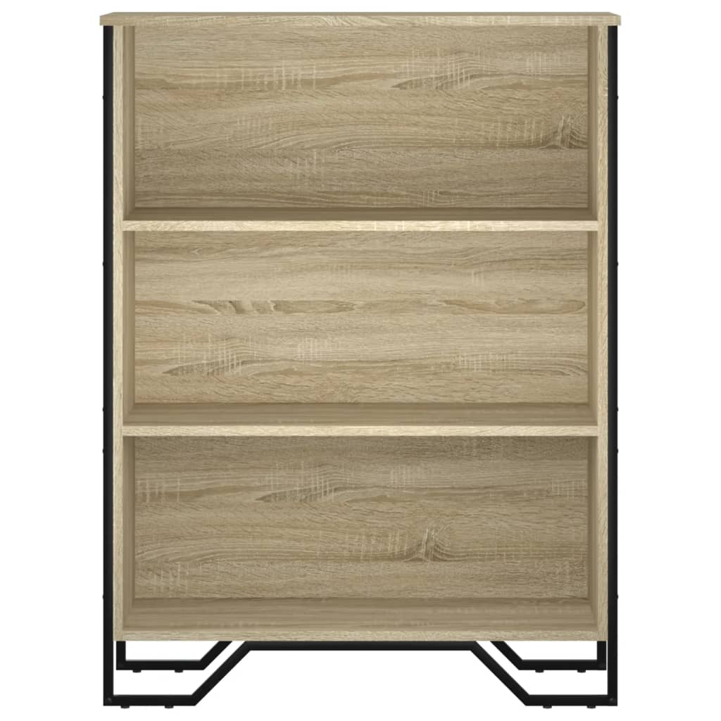 vidaXL Bookcase Sonoma Oak 80x31x106 cm Engineered Wood