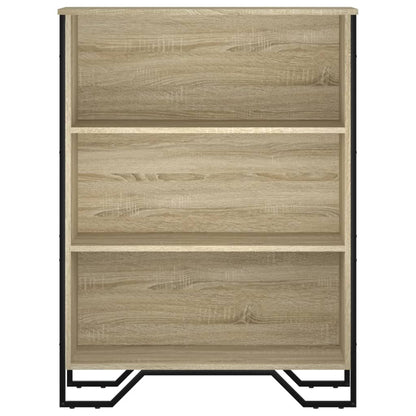 vidaXL Bookcase Sonoma Oak 80x31x106 cm Engineered Wood