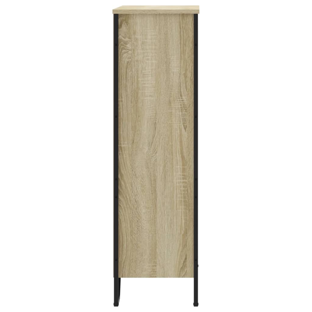 vidaXL Bookcase Sonoma Oak 80x31x106 cm Engineered Wood