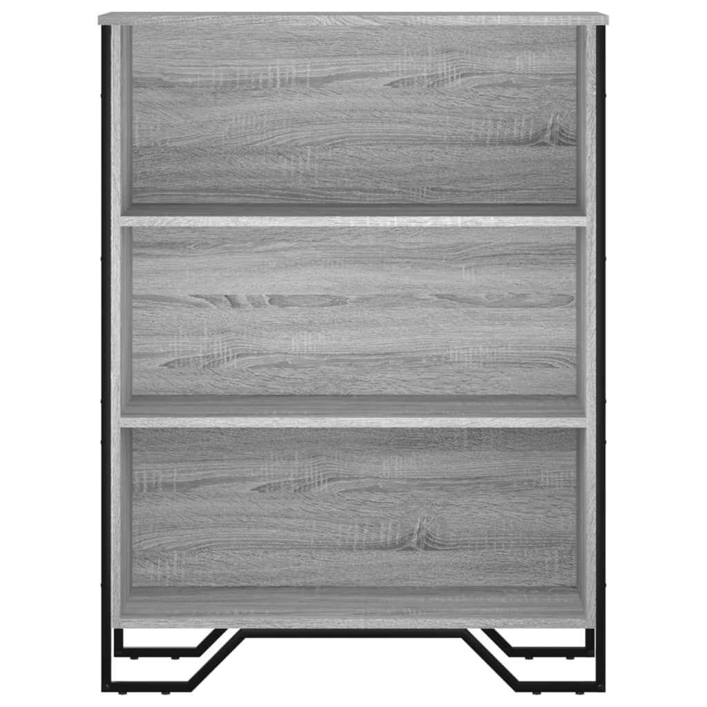 vidaXL Bookcase Grey Sonoma 80x31x106 cm Engineered Wood