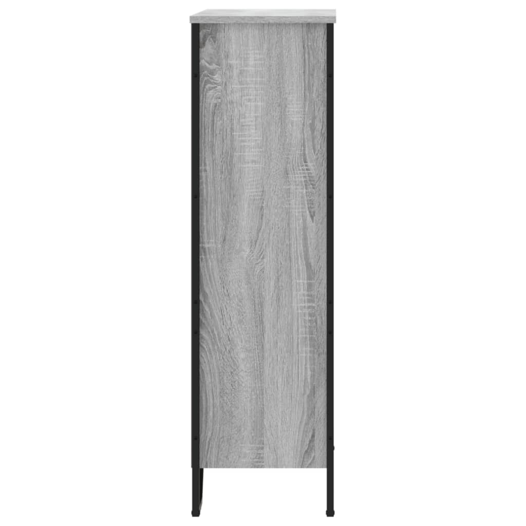 vidaXL Bookcase Grey Sonoma 80x31x106 cm Engineered Wood