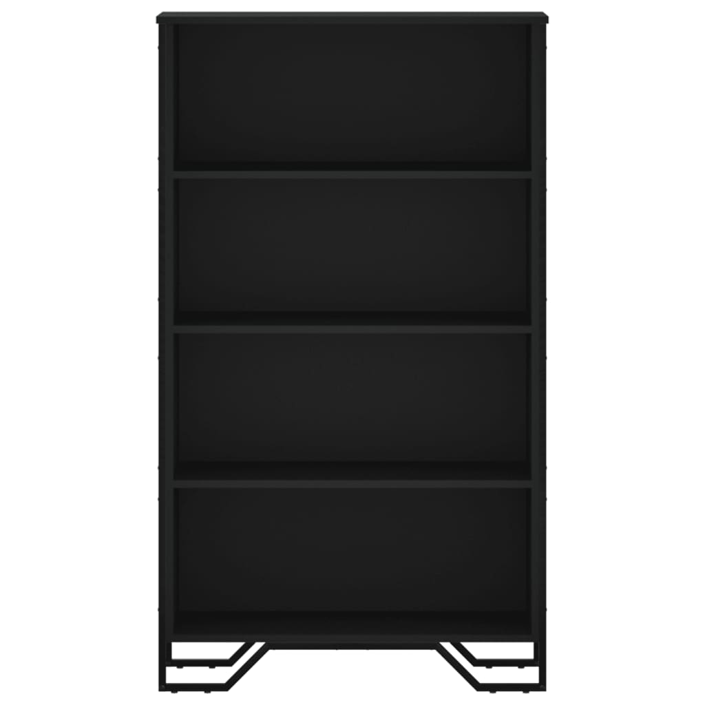 vidaXL Bookcase Black 80x31x137.5 cm Engineered Wood