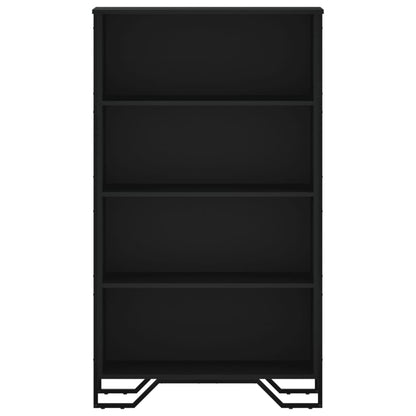 vidaXL Bookcase Black 80x31x137.5 cm Engineered Wood
