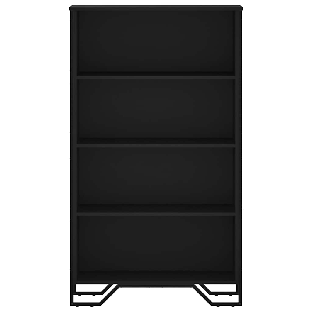vidaXL Bookcase Black 80x31x137.5 cm Engineered Wood