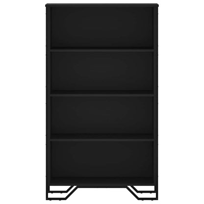 vidaXL Bookcase Black 80x31x137.5 cm Engineered Wood