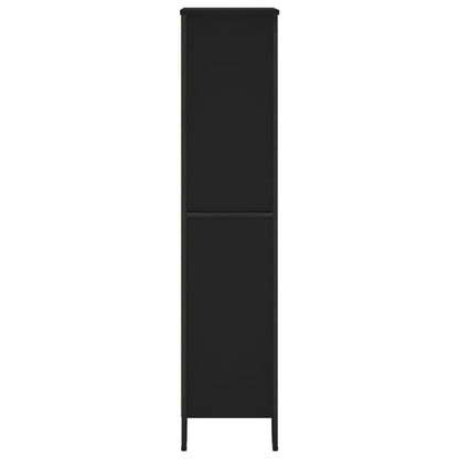vidaXL Bookcase Black 80x31x137.5 cm Engineered Wood