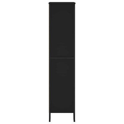 vidaXL Bookcase Black 80x31x137.5 cm Engineered Wood