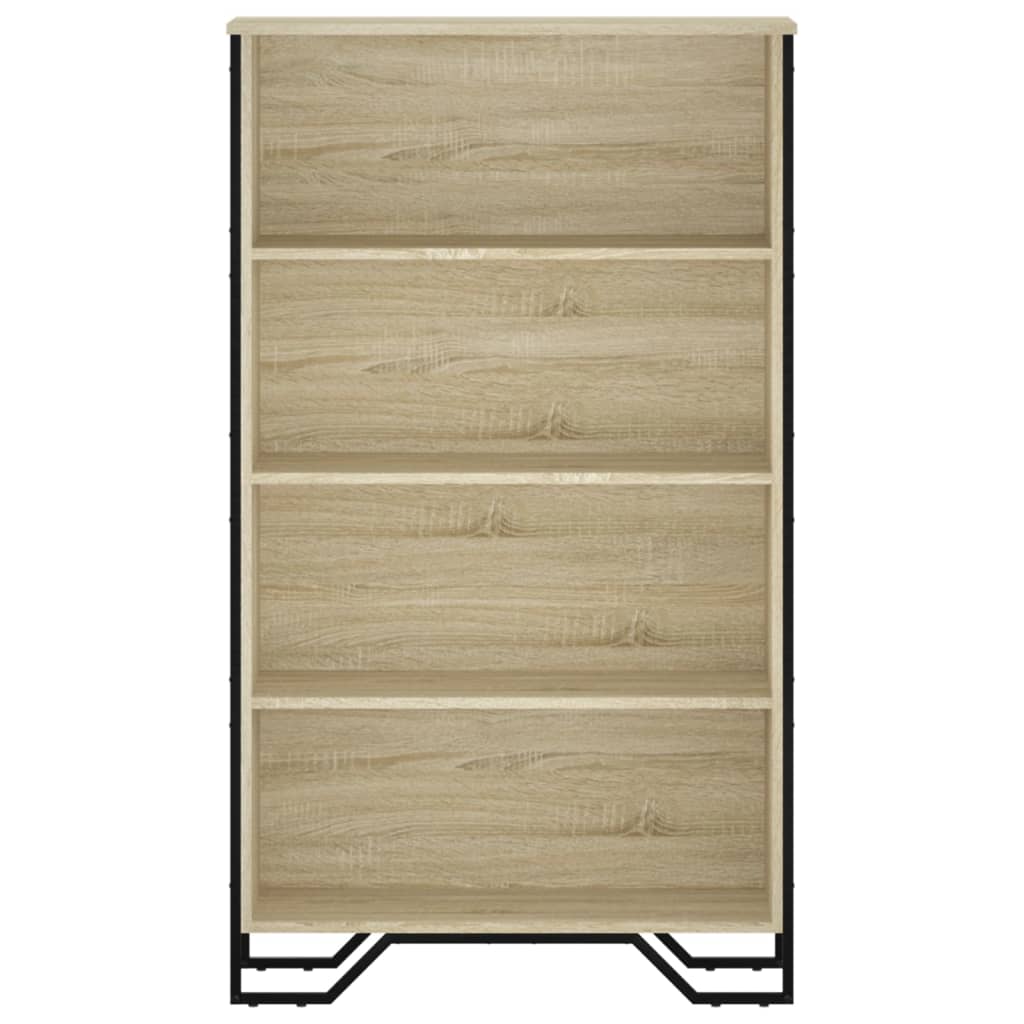 vidaXL Bookcase Sonoma Oak 80x31x137.5 cm Engineered Wood
