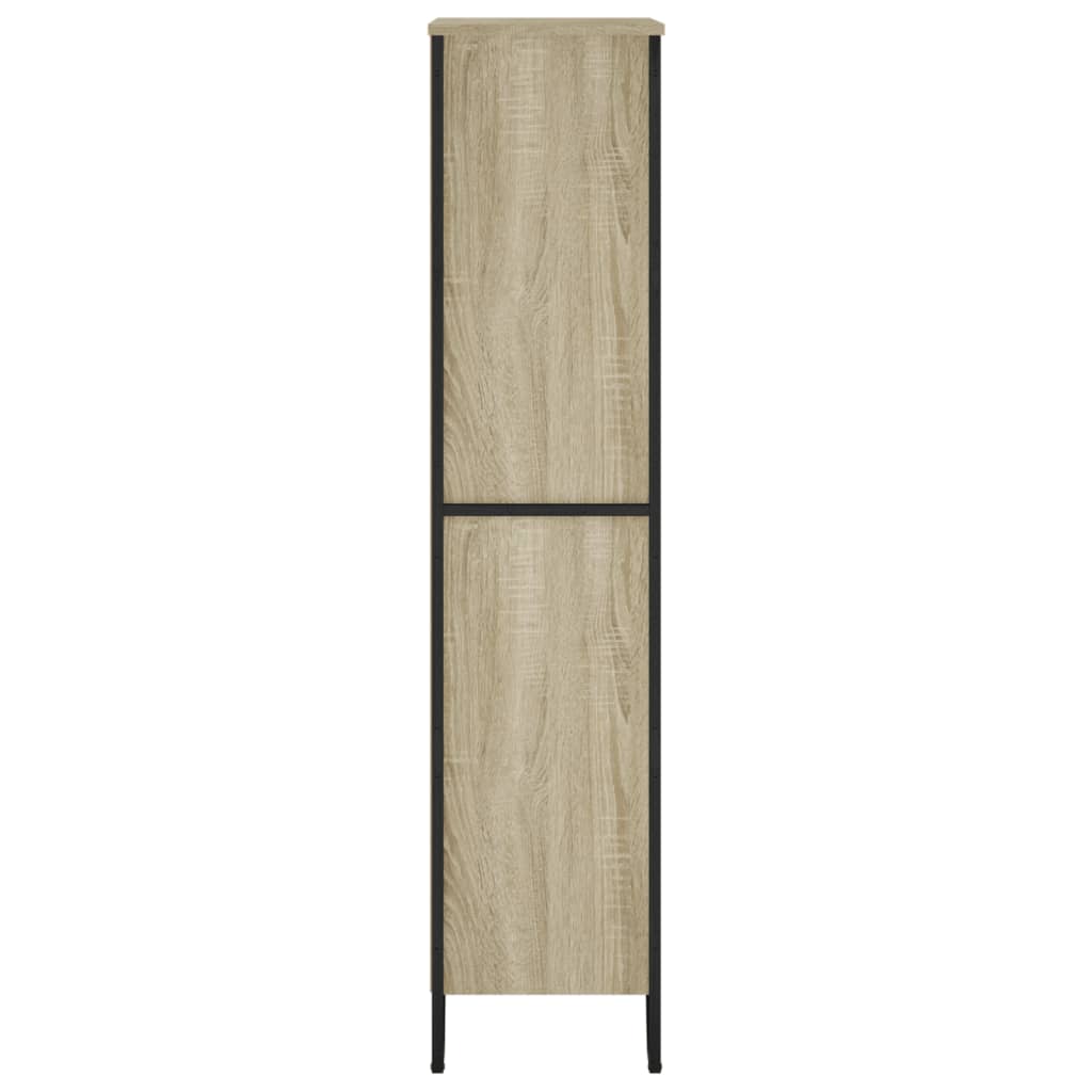 vidaXL Bookcase Sonoma Oak 80x31x137.5 cm Engineered Wood