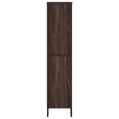 vidaXL Bookcase Brown Oak 80x31x137.5 cm Engineered Wood