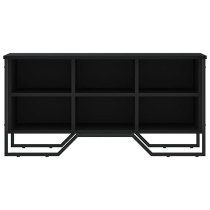 vidaXL Shoe Cabinet Black 90x38x45.5 cm Engineered Wood