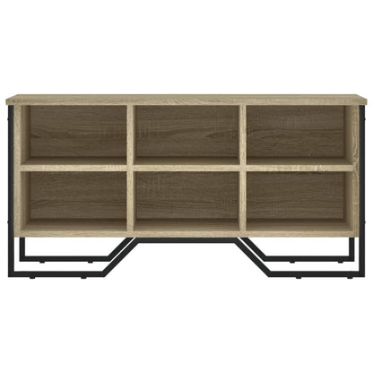 vidaXL Shoe Cabinet Sonoma Oak 90x38x45.5 cm Engineered Wood