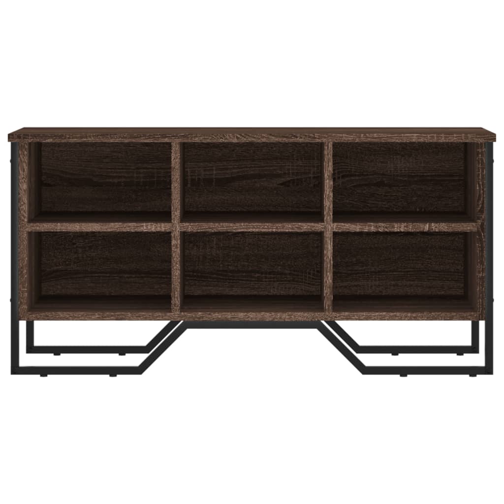 vidaXL Shoe Cabinet Brown Oak 90x38x45.5 cm Engineered Wood