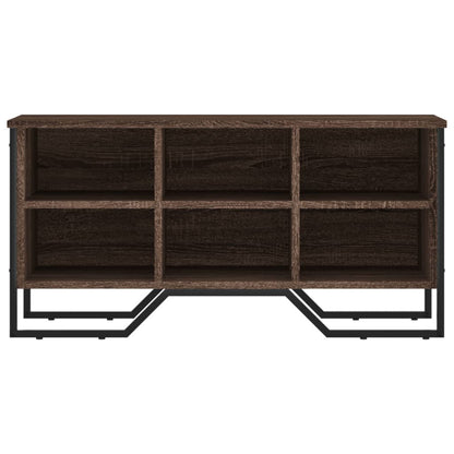 vidaXL Shoe Cabinet Brown Oak 90x38x45.5 cm Engineered Wood