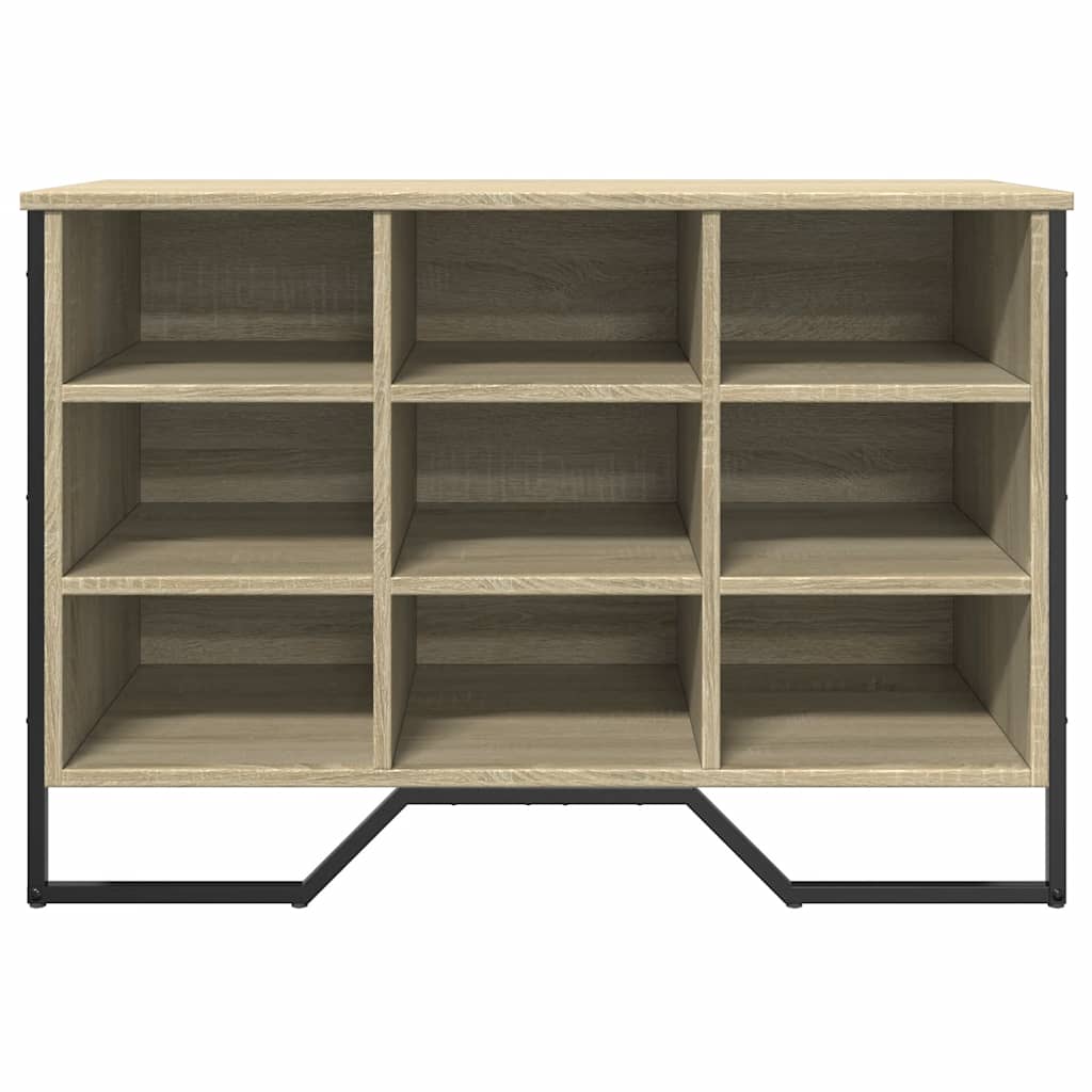 vidaXL Shoe Cabinet Sonoma Oak 90x38x61.5 cm Engineered Wood