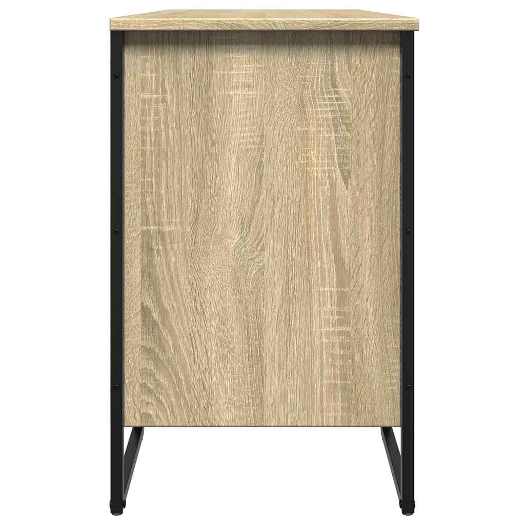 vidaXL Shoe Cabinet Sonoma Oak 90x38x61.5 cm Engineered Wood