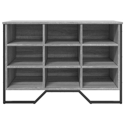 vidaXL Shoe Cabinet Grey Sonoma 90x38x61.5 cm Engineered Wood