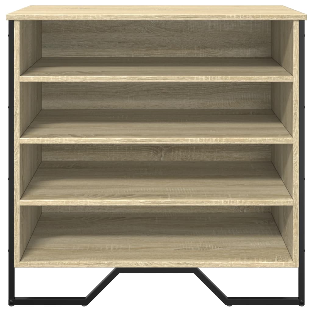 vidaXL Shoe Cabinet Sonoma Oak 80x38x78 cm Engineered Wood