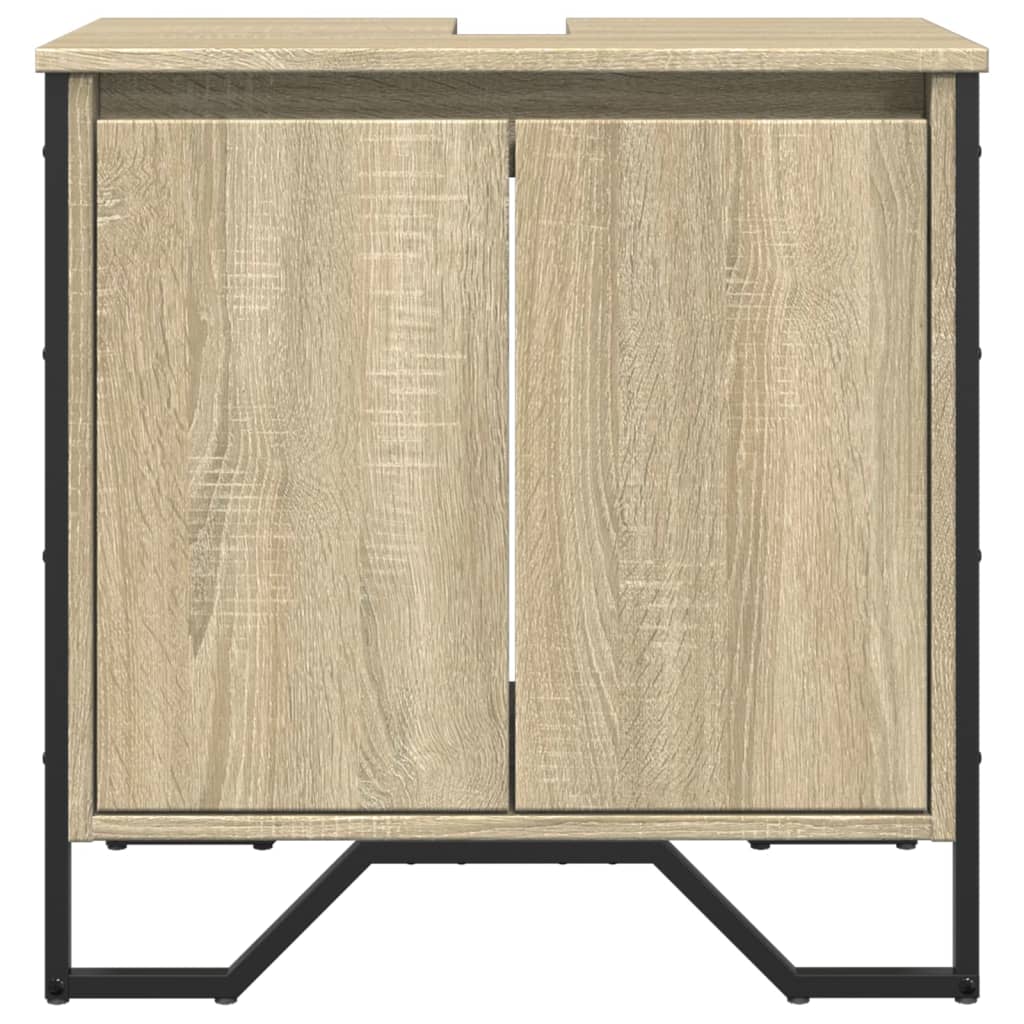 vidaXL Bathroom Sink Cabinet Sonoma Oak 60x35x60 cm Engineered Wood