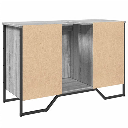 vidaXL Bathroom Sink Cabinet Grey Sonoma 91x35x60 cm Engineered Wood