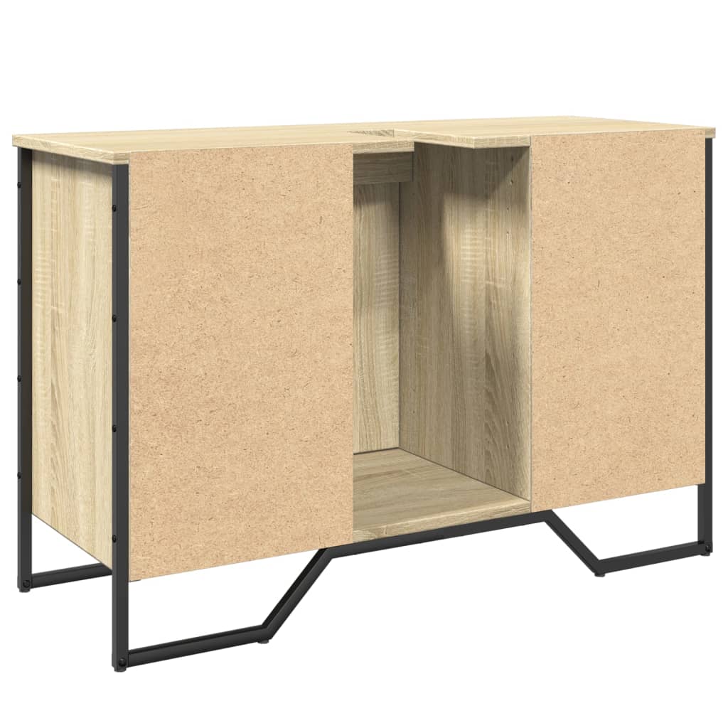 vidaXL Bathroom Sink Cabinet Sonoma Oak 91x35x60 cm Engineered Wood