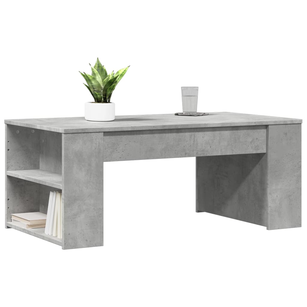 vidaXL Coffee Table Concrete Grey 102x55x42 cm Engineered Wood