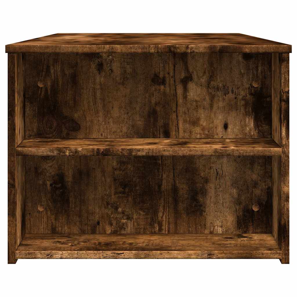 vidaXL Coffee Table Smoked Oak 102x55x42 cm Engineered Wood