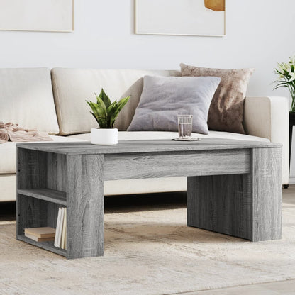 vidaXL Coffee Table Grey Sonoma 102x55x42 cm Engineered Wood