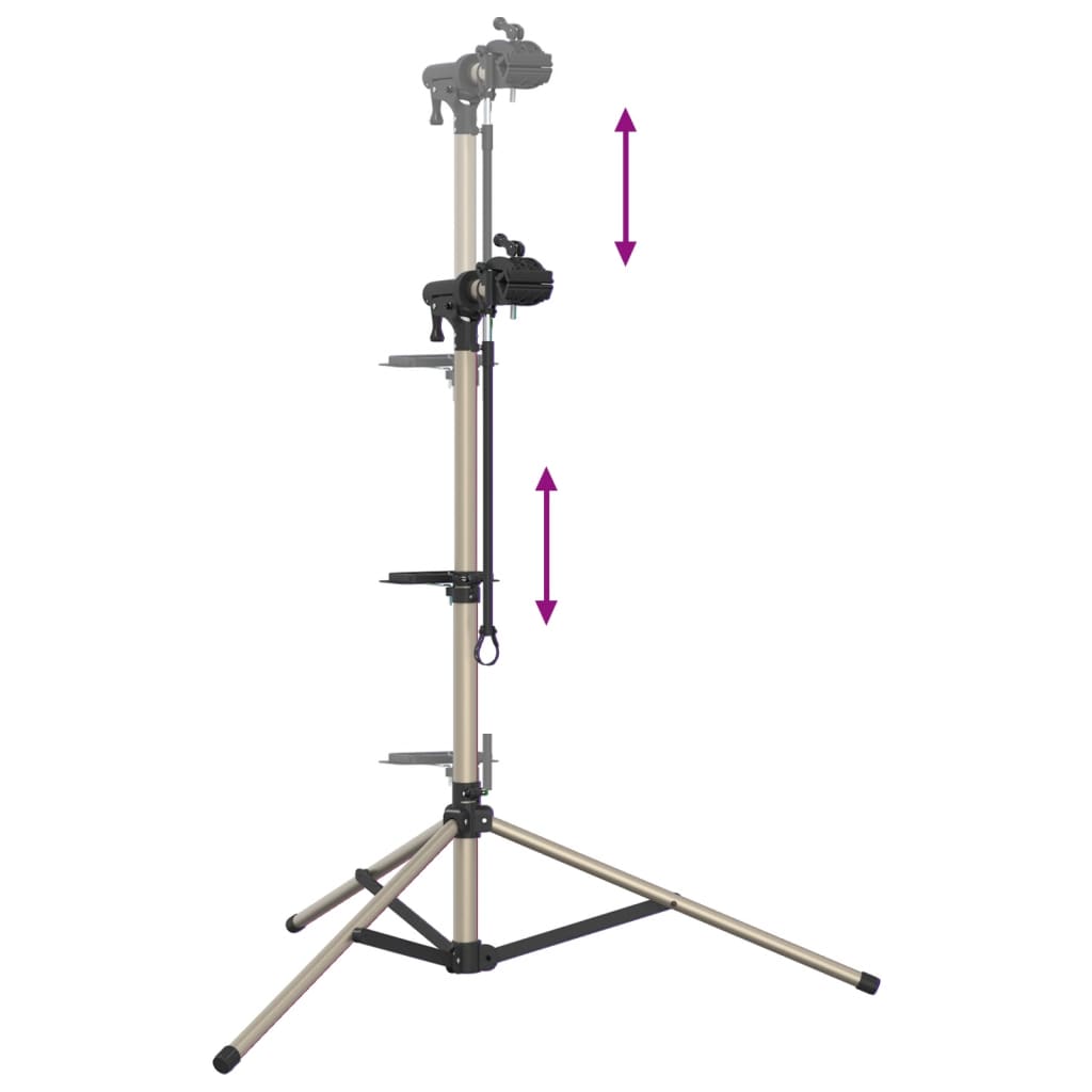 vidaXL Bike Repair Stand Foldable Adjustable 120-165 cm Aluminium