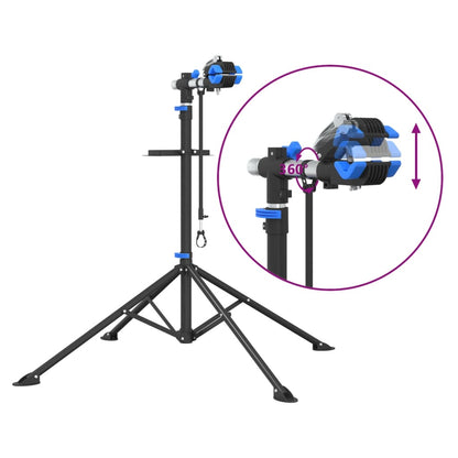 vidaXL Bike Repair Stand Foldable Adjustable 108-188 cm Blue Steel