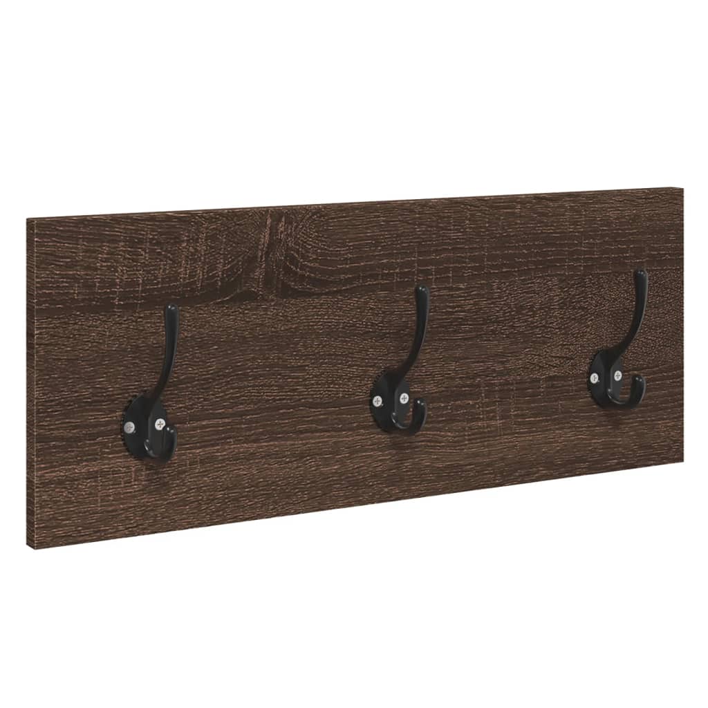 vidaXL 4 Piece Hallway Furniture Set Brown Oak Engineered Wood
